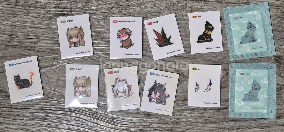 명일방주 gs 띠부씰 일괄 판매합니다--0