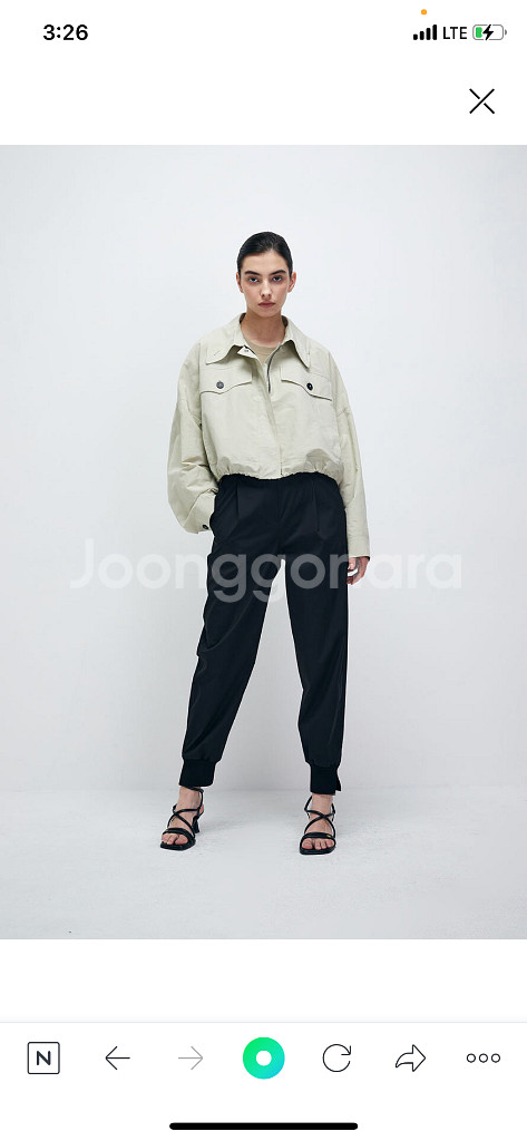 시스템 베이지 면점퍼--4