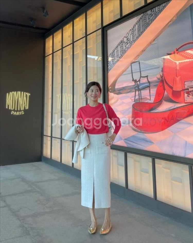 비그레이 트위드 스커트 El tweed--1