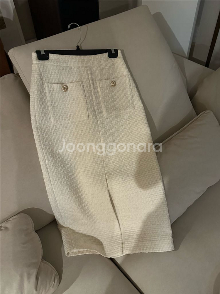 비그레이 트위드 스커트 El tweed--2