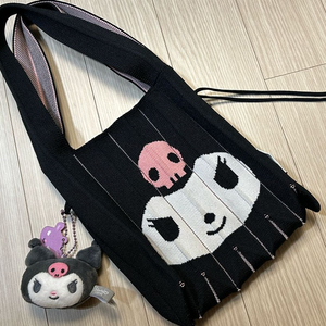 조셉앤스테이시 럭키 플리츠 니트백 스몰 쿠로미