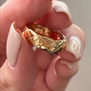 18k 코코크러쉬 베이지골드 반지