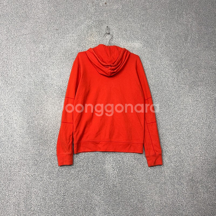 데상트 로고 레드 기능성 후드 집업 L--1