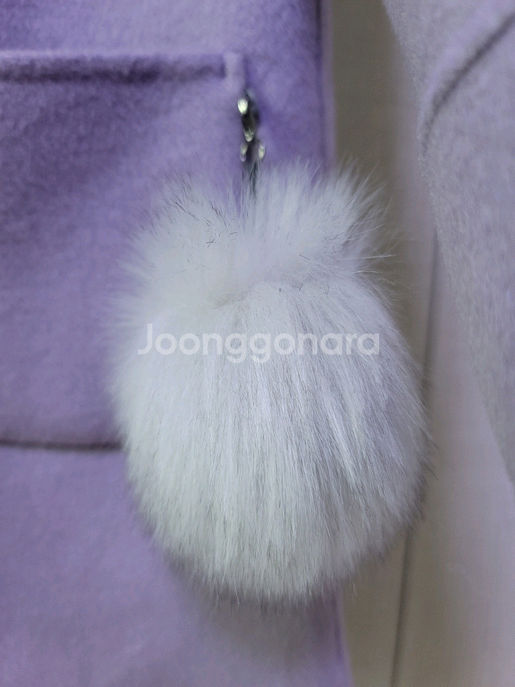 베네통키즈 120 퍼플 코트 여아 키110잔후--1