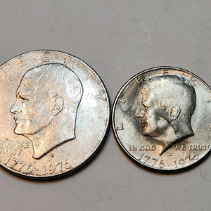 외국동전, 미국독립 200주년 구형 달러, 하프달러 2