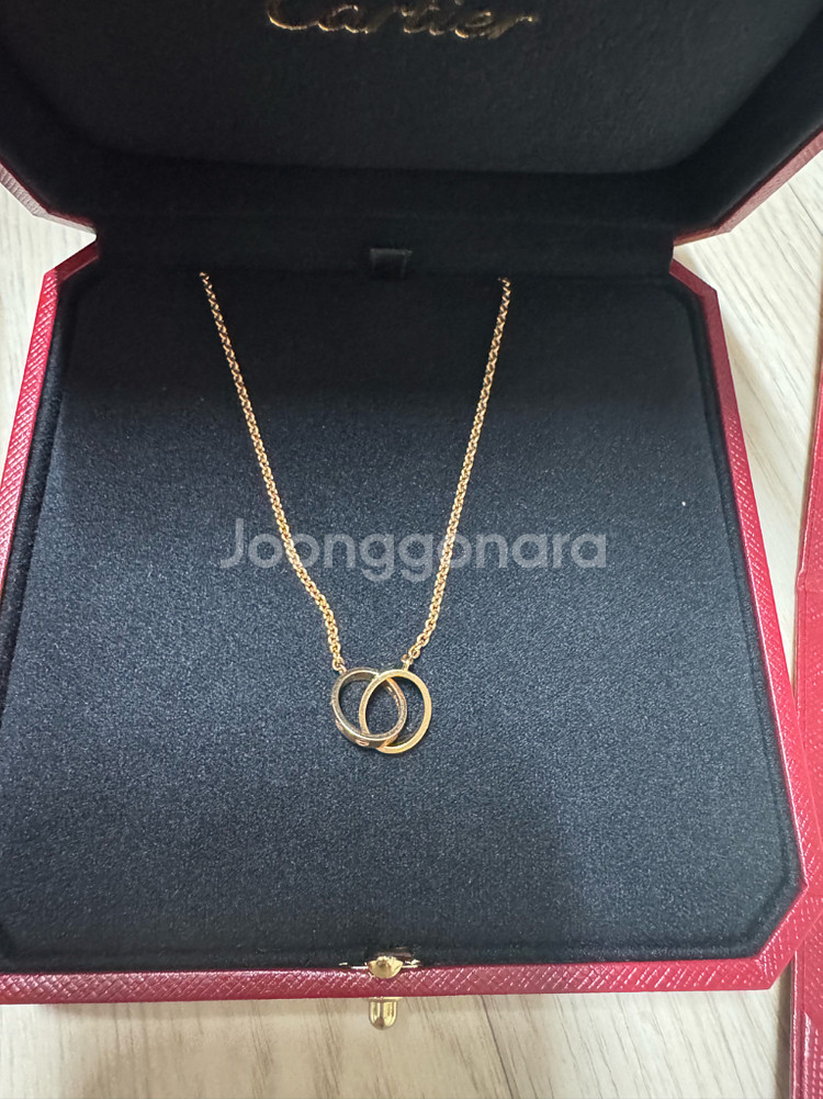 까르띠에 LOVE 핑크 골드 목걸이--9