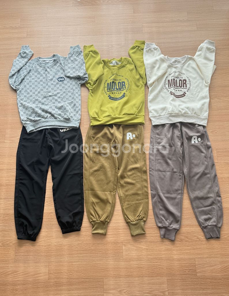 새상품)150 맨투맨 +바지 상하복 세트 묶음~--6