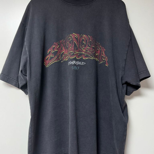 [L] 발렌시아가 24ss 그래픽 로고 프린팅 코튼 반