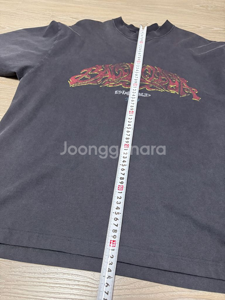 [L] 발렌시아가 24ss 그래픽 로고 프린팅 코튼 반--3