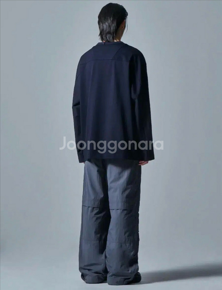 [L] 준지 CORE 에센셜 싱글 롱슬리브 - 네이비--1