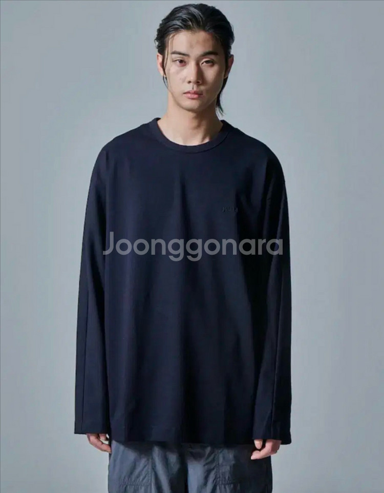 [L] 준지 CORE 에센셜 싱글 롱슬리브 - 네이비--0