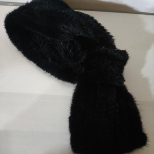 진도 천연밍크 모피 목도리