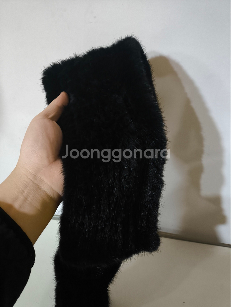 진도 천연밍크 모피 목도리--3