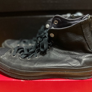 컨버스 척70 레더 올블랙 올브라운 275 일괄 ㅍㅍ