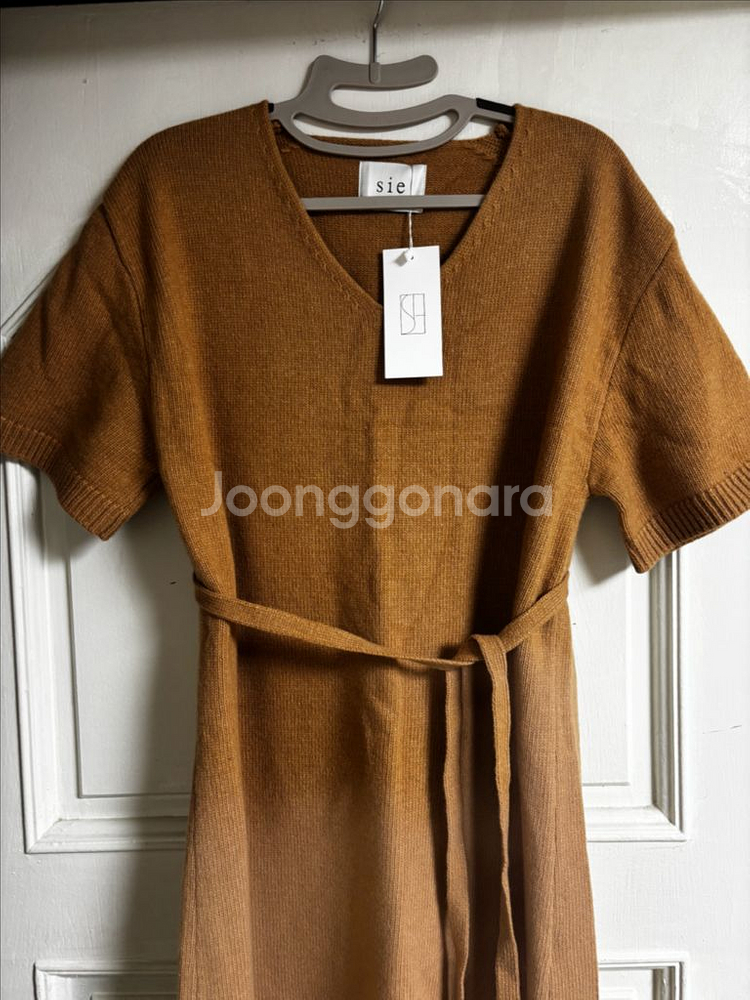 시에 sie 반팔 니트 롱 원피스--1