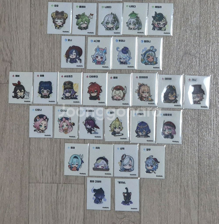 원신 띠부 띠부씰 49장 일괄 푸리나 방랑자 카즈하--2