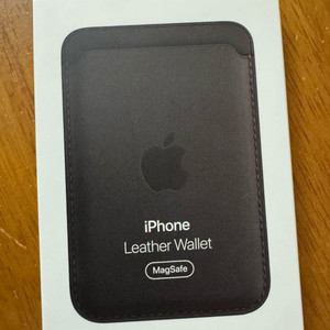 (정품/미사용)애플 아이폰 가죽 맥세이프 카드지갑 블랙