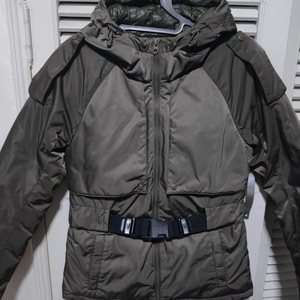 90 코오롱스포츠 벨트 구스다운 패딩점퍼 자켓