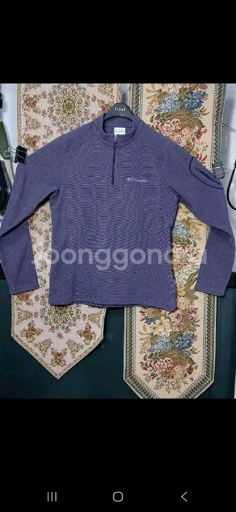 M 콜롬비아 후리스 반집업 상태 a--0