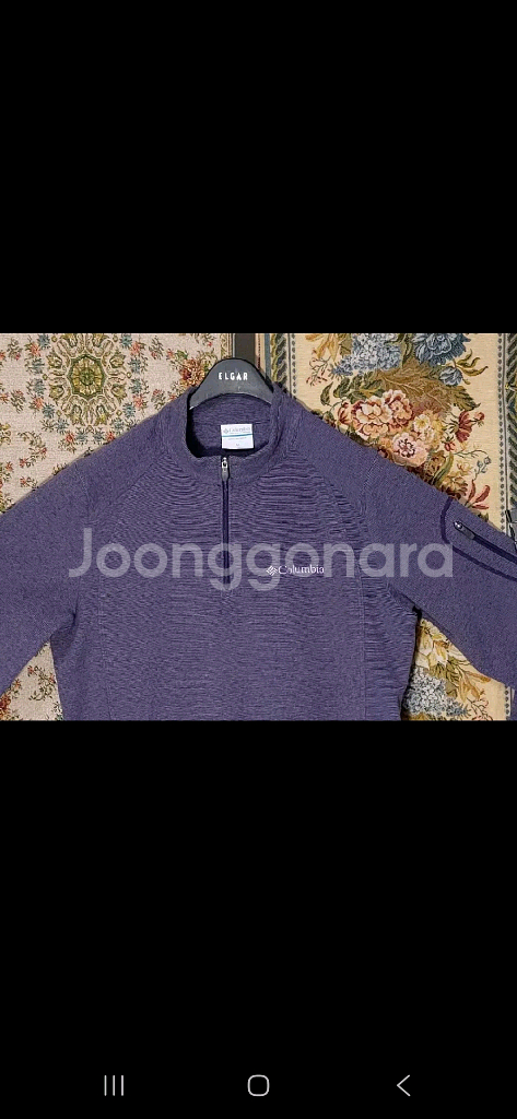 M 콜롬비아 후리스 반집업 상태 a--3