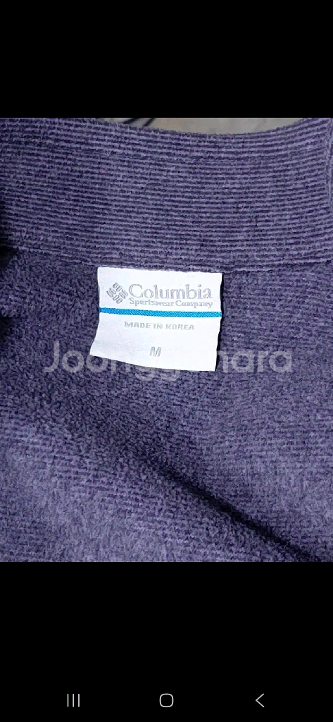 M 콜롬비아 후리스 반집업 상태 a--6