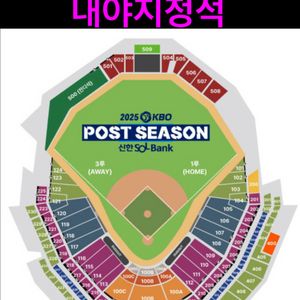 한국시리즈 3차전 LG 한화 내야지정석 2연석 4연석