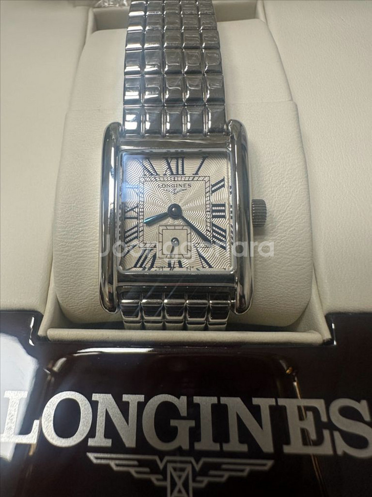 론진 돌체비타 미니 메탈 풀박 ( 가죽스트랩 포함)--0