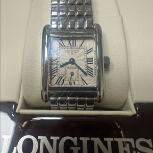 론진 돌체비타 미니 메탈 풀박 ( 가죽스트랩 포함)