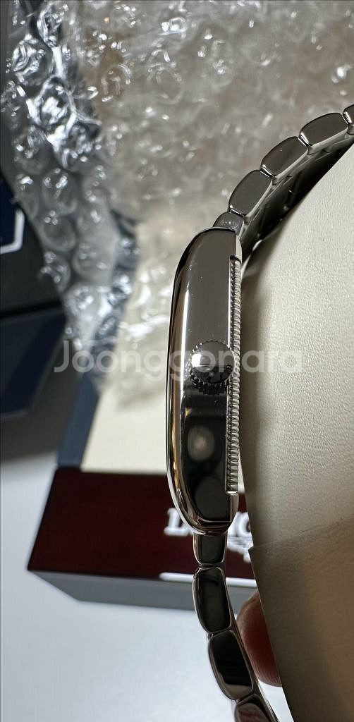 론진 돌체비타 미니 메탈 풀박 ( 가죽스트랩 포함)--7