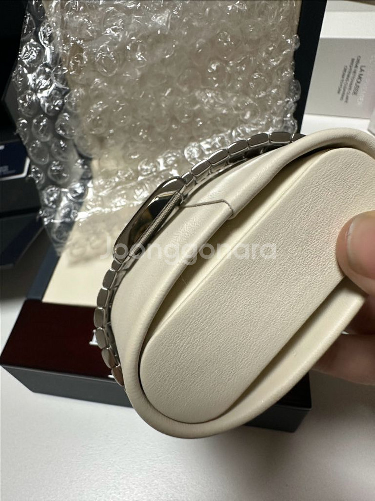 론진 돌체비타 미니 메탈 풀박 ( 가죽스트랩 포함)--8