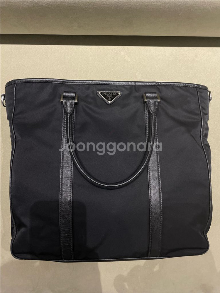 프라다(PRADA) 나일론 토트백 브리프케이스--0