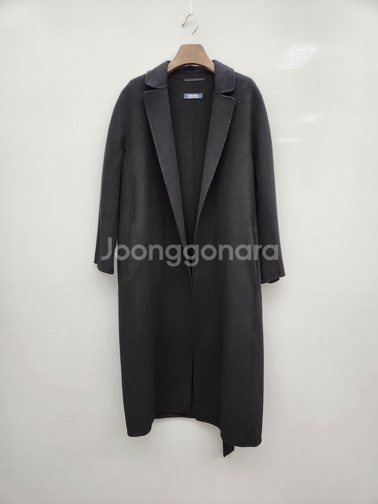 에스막스마라 블랙 울 코트--1