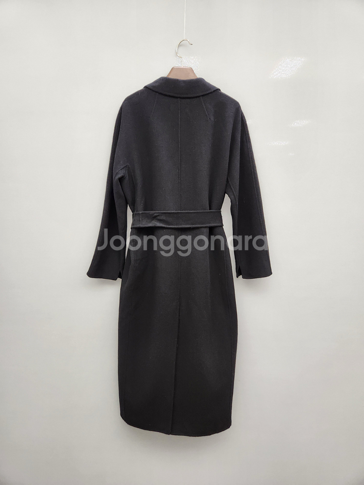 에스막스마라 블랙 울 코트--4