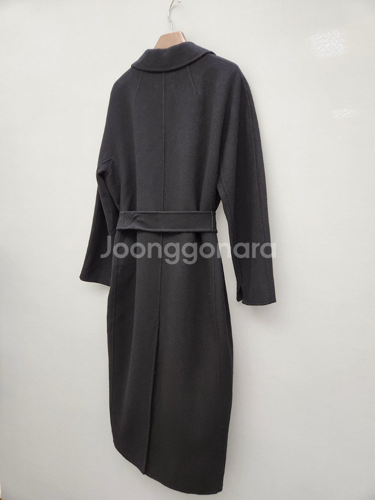 에스막스마라 블랙 울 코트--5