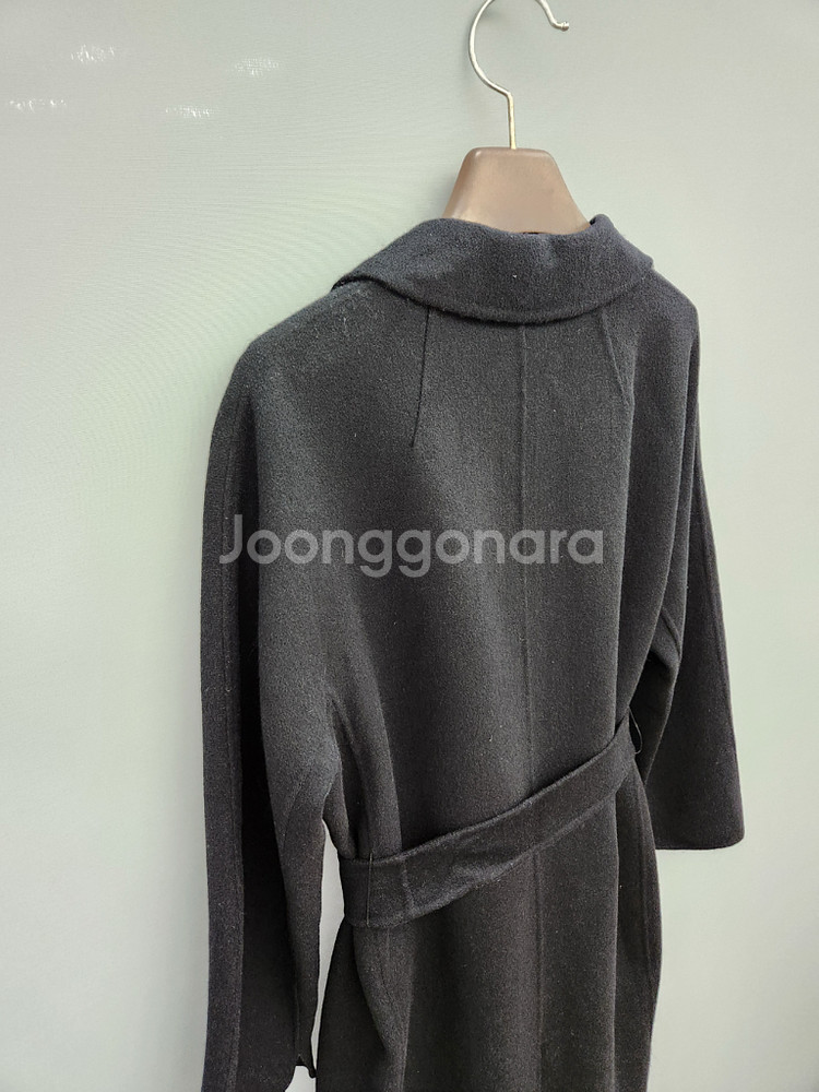 에스막스마라 블랙 울 코트--6