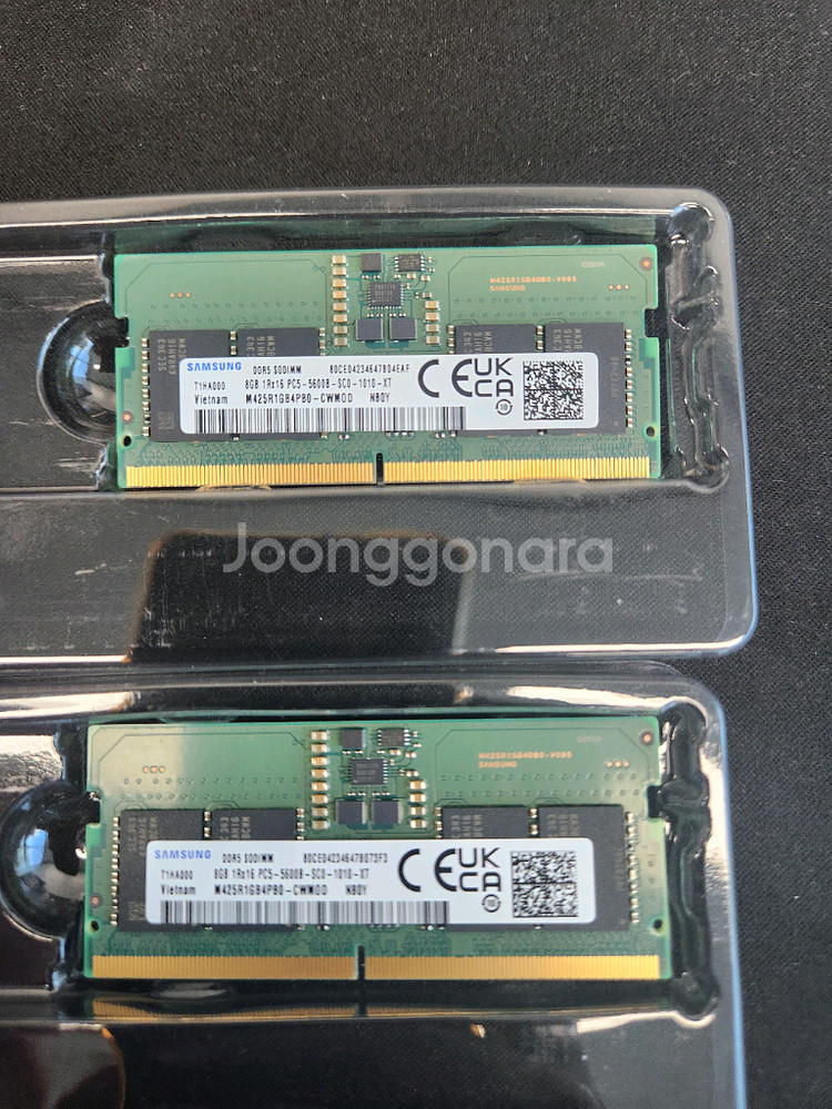 노트북용 삼성 DDR5 8GB SODIMM 램 2개 =--0