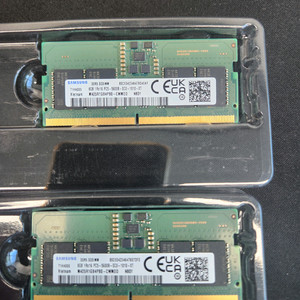 노트북용 삼성 DDR5 8GB SODIMM 램 2개 =