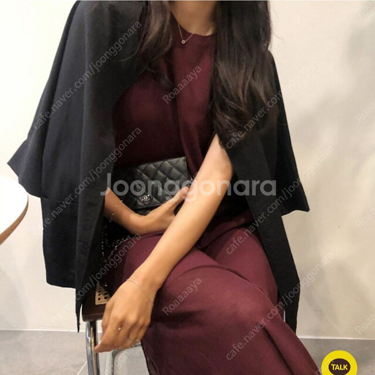 제이드몽 니트 민소매 원피스 새상품--0