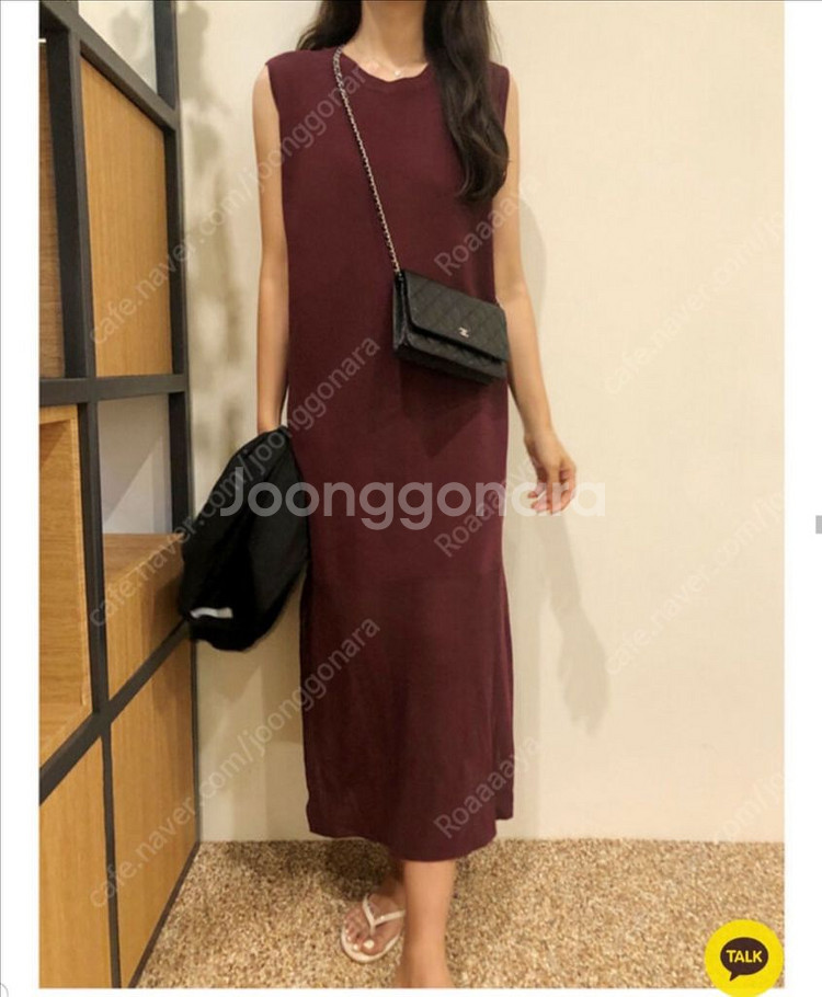 제이드몽 니트 민소매 원피스 새상품--4