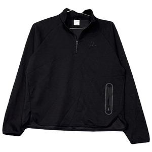 아이더 블랙 기능성 반집업 긴팔티 S