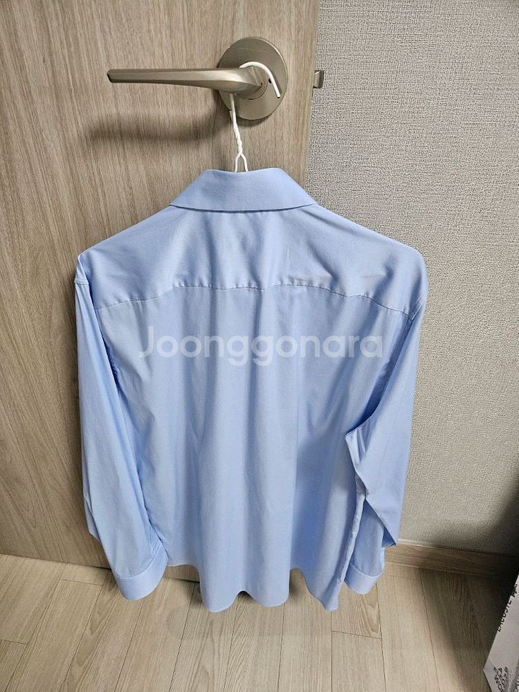 타임옴므 드레스셔츠 스카이블루 41사이즈--5