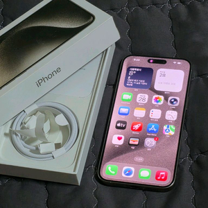 아이폰 15프로맥스 내추럴 북미판 무음 SS급 풀박스