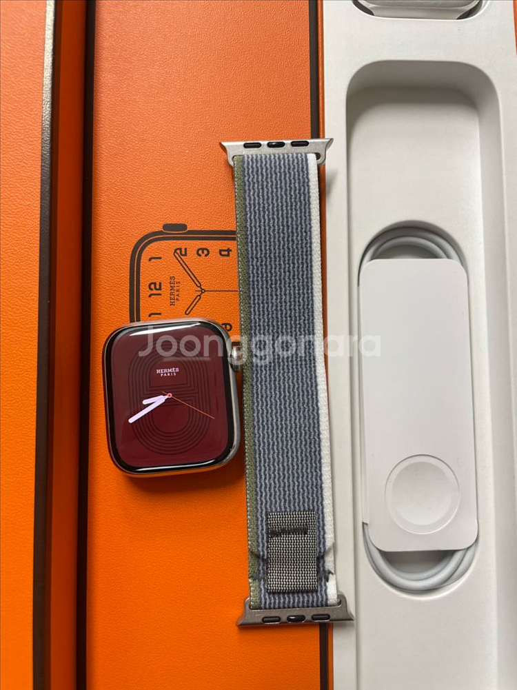 애플워치8에르메스 실버 45mm SS급--0