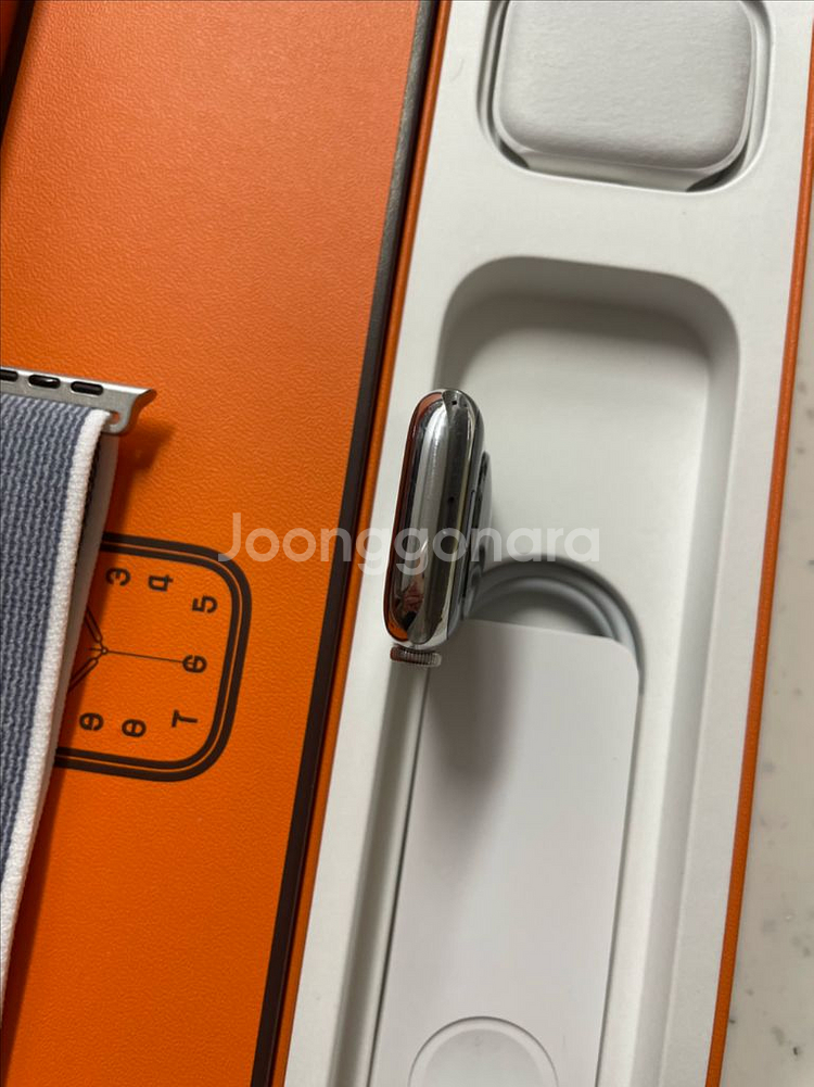 애플워치8에르메스 실버 45mm SS급--6