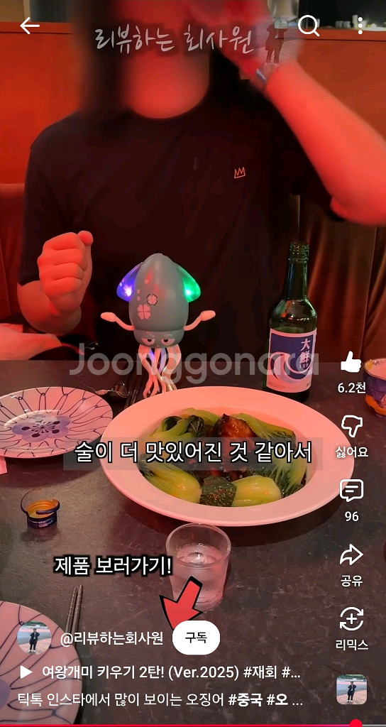 (미개봉) 춤추는 오징어 장난감--2