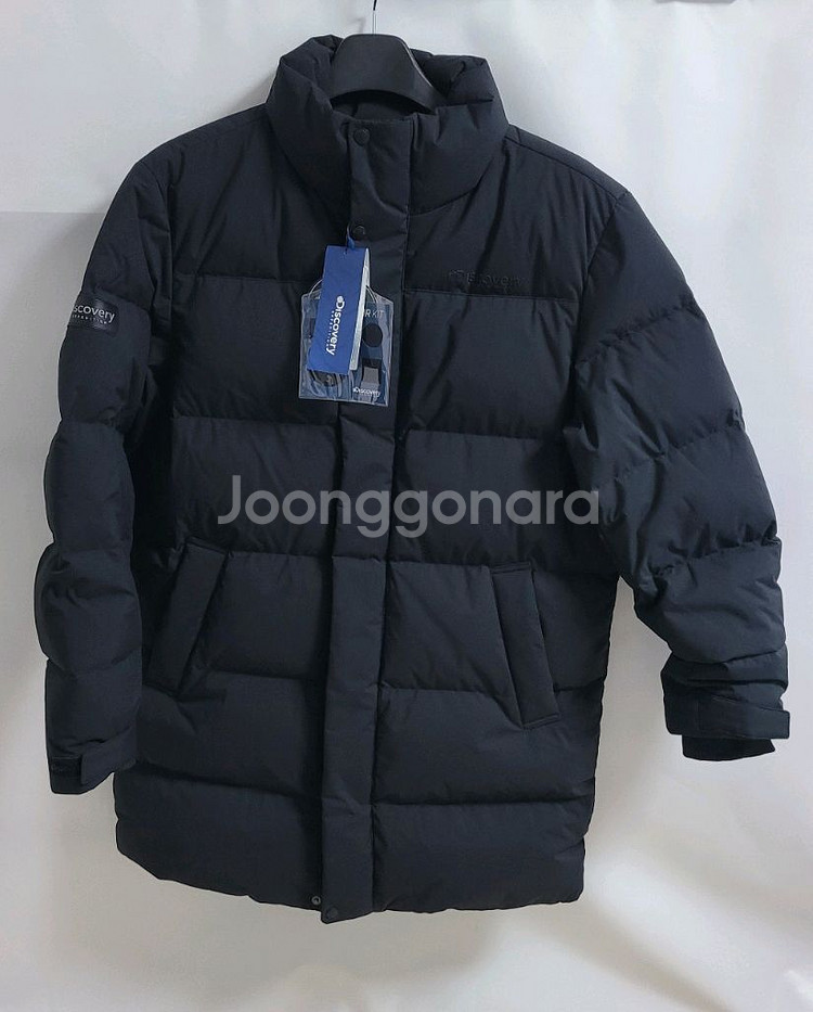 새상품)디스커버리 남성 구스다운 미드패딩 100--0