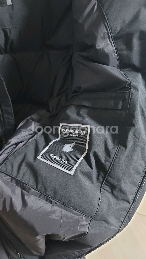 새상품)디스커버리 남성 구스다운 미드패딩 100--6