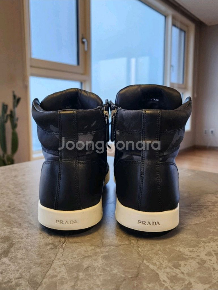 프라다 PRADA 남성 하이탑 스니커즈[정품. 박스 풀구성. 상태최상]--3