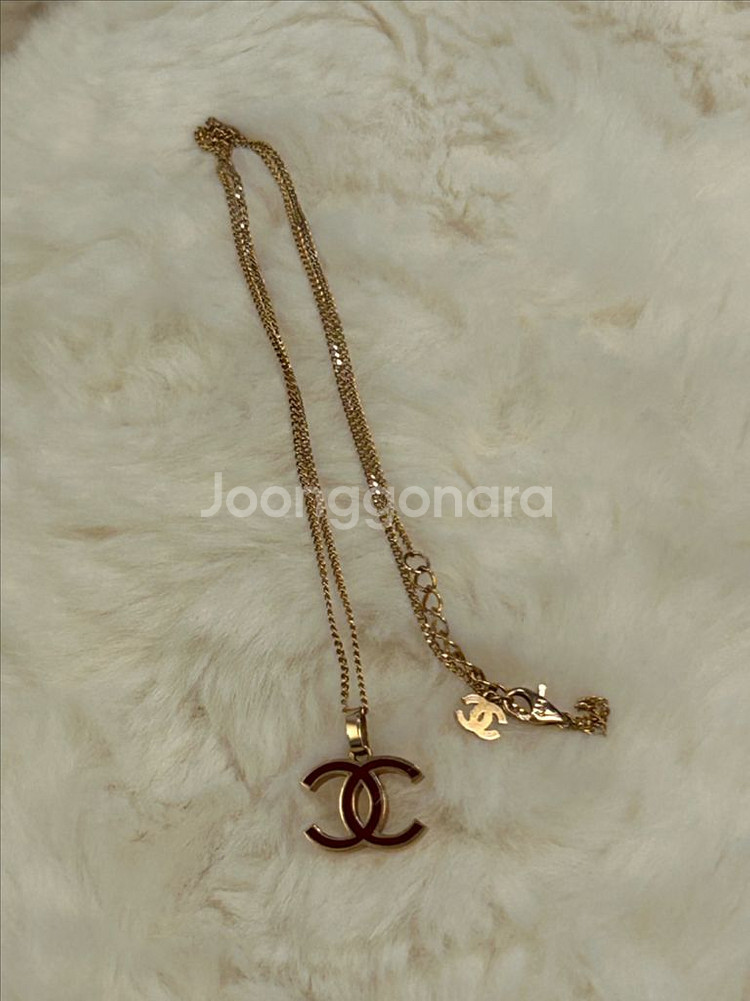 14k 샤넬 로즈골드 목걸이--2
