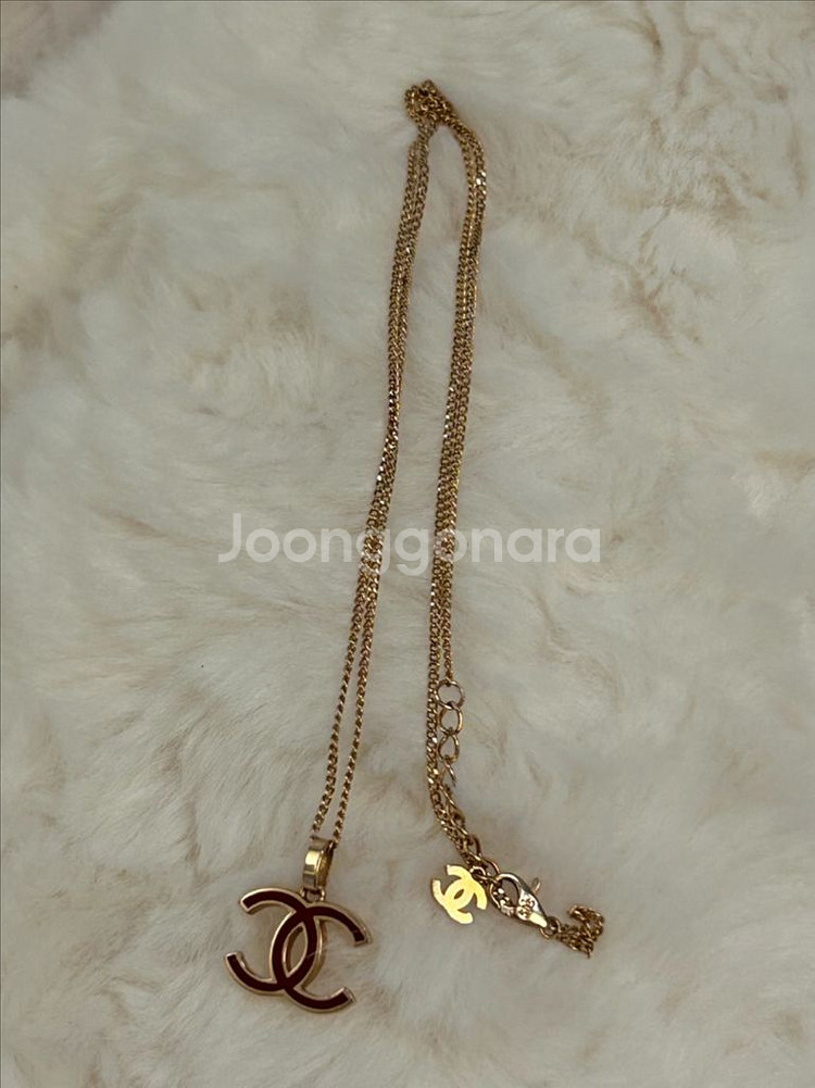14k 샤넬 로즈골드 목걸이--0